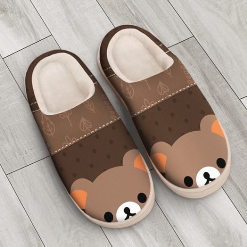 baby bear face all over printed slippers 3