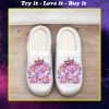 baby elephant with flower all over printed slippers