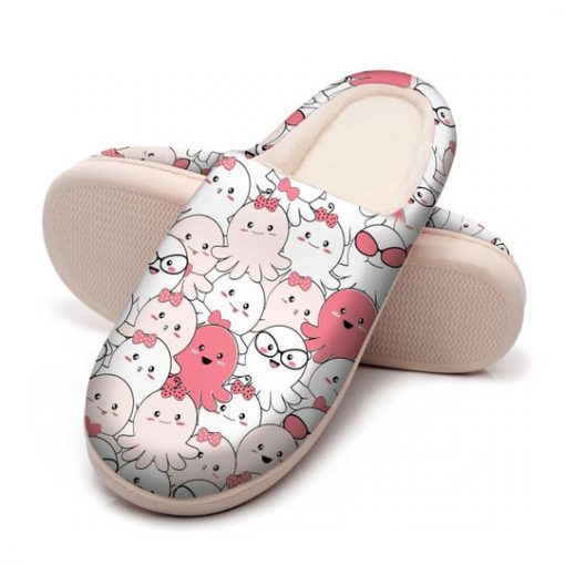 baby octopus all over printed slippers 5