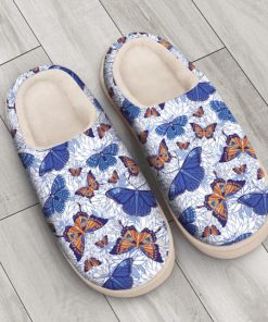 blue butterflies all over printed slippers 4