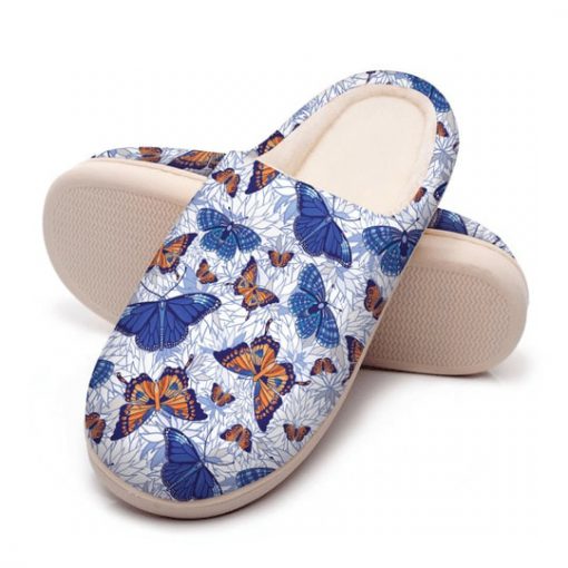 blue butterflies all over printed slippers 5