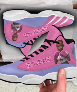 breast cancer awareness fight like a girl air jordan 13 sneakers 4
