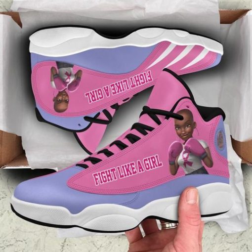 breast cancer awareness fight like a girl air jordan 13 sneakers 5