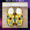 butterfly and sunflower all over printed slippers