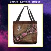 country girl leather pattern all over printed tote bag