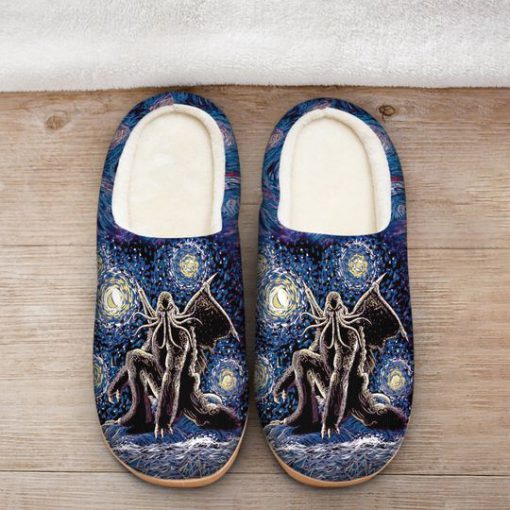 cthulhu mythos in night all over printed slippers 2