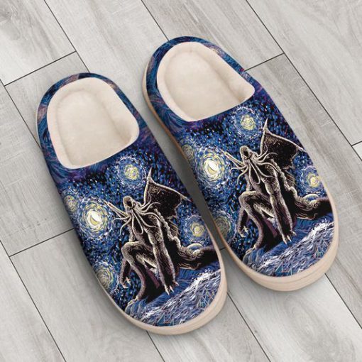 cthulhu mythos in night all over printed slippers 3
