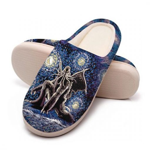 cthulhu mythos in night all over printed slippers 4