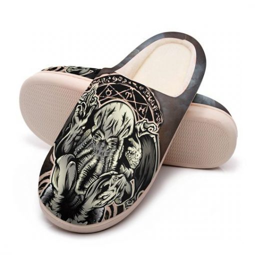 cthulhu mythos viking all over printed slippers 5