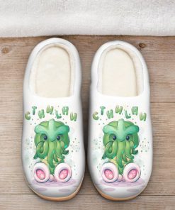cute cthulhu mythos all over printed slippers 2