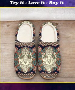 hippie mandala man all over printed slippers