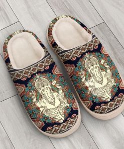hippie mandala man all over printed slippers 3