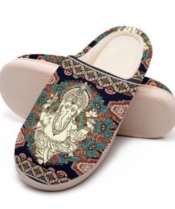 hippie mandala man all over printed slippers 5