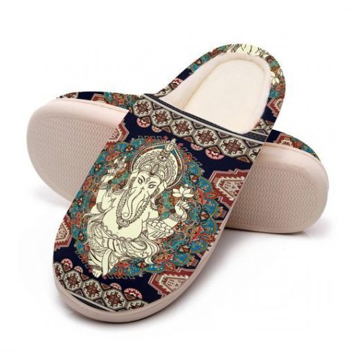 hippie mandala man all over printed slippers 5
