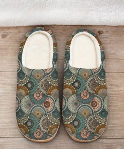 hippie mandala version all over printed slippers 2