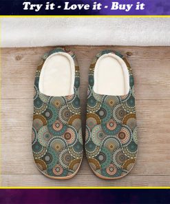 hippie mandala version all over printed slippers