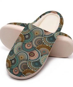 hippie mandala version all over printed slippers 5