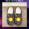 hippie sun colorful all over printed slippers