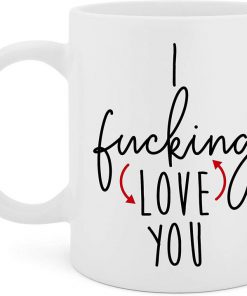 i fucking love you gift for couple mug 3