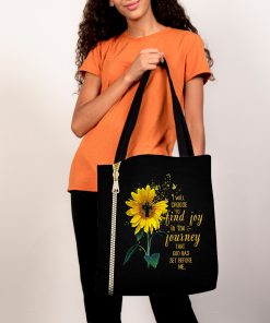 i will choose to find joy in the journey that God has set before me tote bag 5