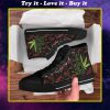 in a world full of rose be a weed high top canvas shoes