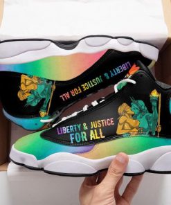 lgbt liberty and justice for all air jordan 13 sneakers 5