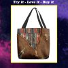 love reading leather pattern all over printed tote bag