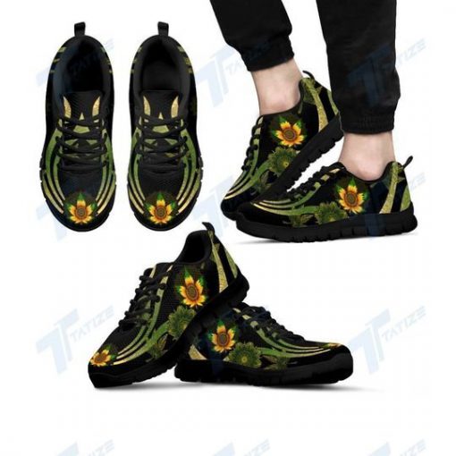 mandala cannabis sunflower all over printed sneakers 2