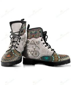 mandala lsd bicycle retro all over printed winter boots 4