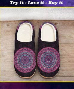 mandala version all over printed slippers