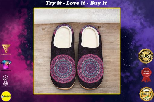 mandala version all over printed slippers