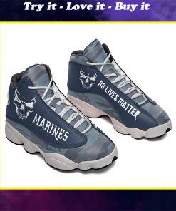 marines no lives matter air jordan 13 sneakers