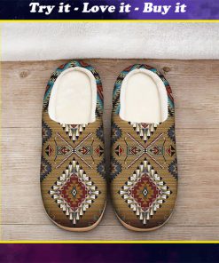 native american pattern all over printed slippers
