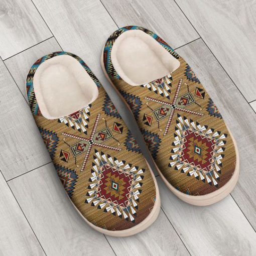 native american pattern all over printed slippers 3