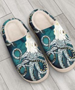 octopus in the ocean all over printed slippers 3