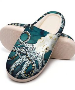 octopus in the ocean all over printed slippers 5
