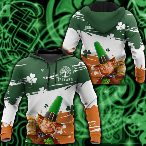 saint patricks day ireland leprechauns full printing shirt 1