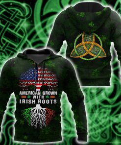 st patricks day american grown with irish roots tree of life full printing shirt 1