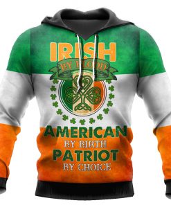 st patricks day flag of Ireland full printing shirt 1