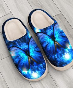the blue butterfly in night all over printed slippers 3