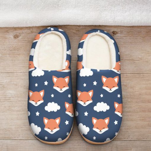 the fox face all over printed slippers 2