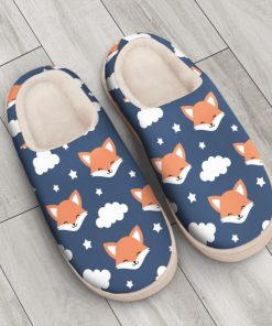 the fox face all over printed slippers 3