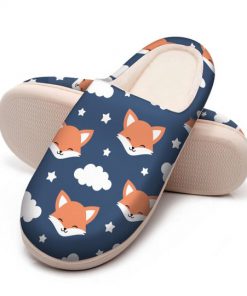 the fox face all over printed slippers 5