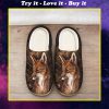 the fox in forest all over printed slippers
