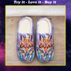 the fox watercolor all over printed slippers