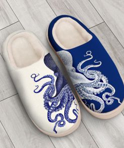 the octopus blue all over printed slippers 3