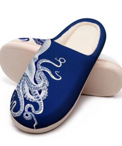 the octopus blue all over printed slippers 5