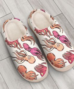 the octopus pink all over printed slippers 3