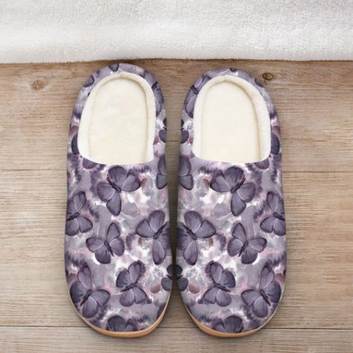 the purple butterfly all over printed slippers 2