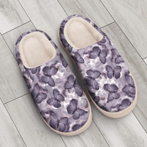 the purple butterfly all over printed slippers 3